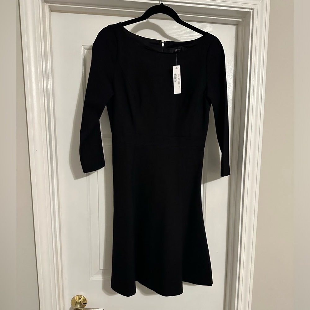 JCrew A-line knee length wide neck dress